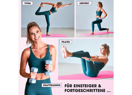 World Fitness Fitnessmatte Yamuna 183 cm x 61 cm, Pink