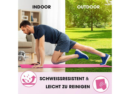 World Fitness Fitnessmatte Yamuna 183 cm x 61 cm, Pink