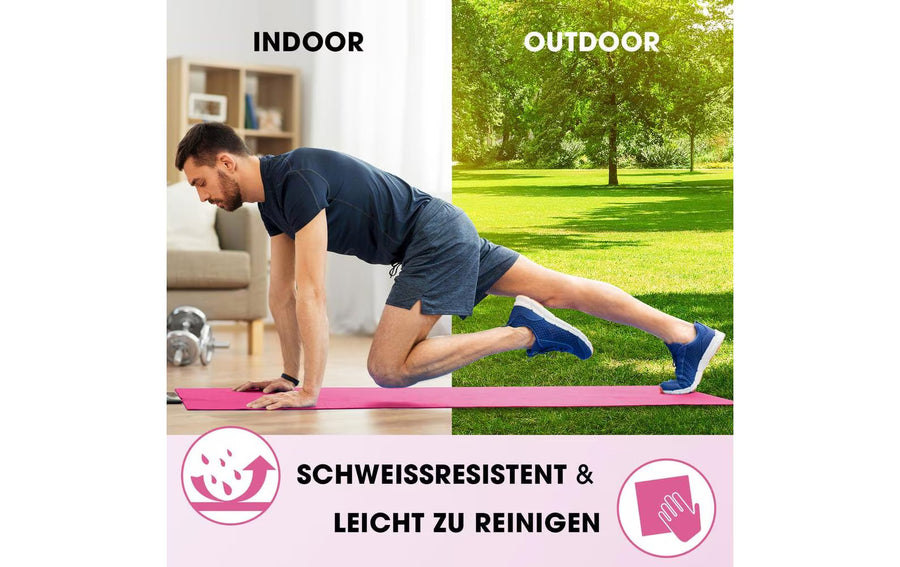 World Fitness Tappetino fitness Jivan 183 cm x 61 cm, Rosa