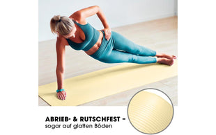 World Fitness Fitnessmatte Jivan 183 cm x 61 cm, Beige