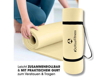 World Fitness Fitnessmatte Jivan 183 cm x 61 cm, Beige