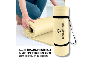World Fitness Fitnessmatte Jivan 183 cm x 61 cm, Beige