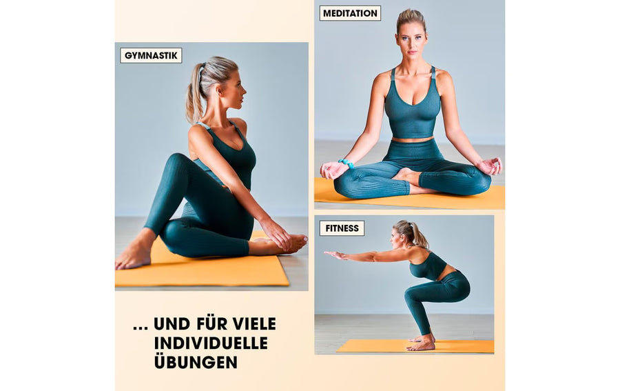 World Fitness Tappetino fitness Jivan 183 cm x 61 cm, Arancione