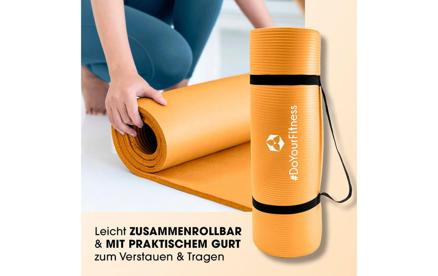 World Fitness Tappetino fitness Jivan 183 cm x 61 cm, Arancione