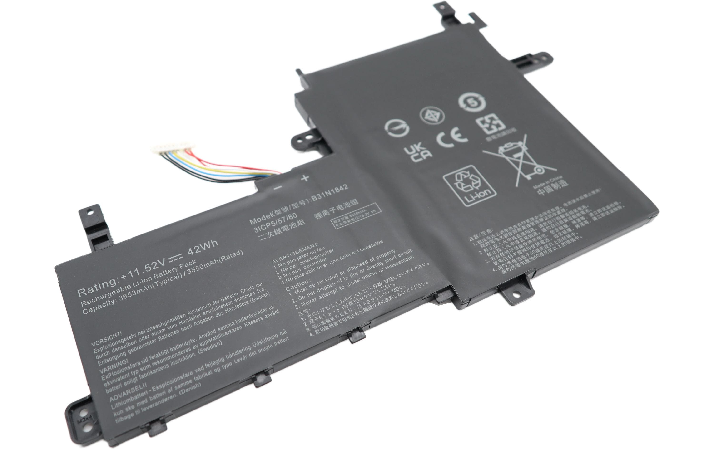Vistaport Akku für Notebook Asus VIS-08-VIVO15