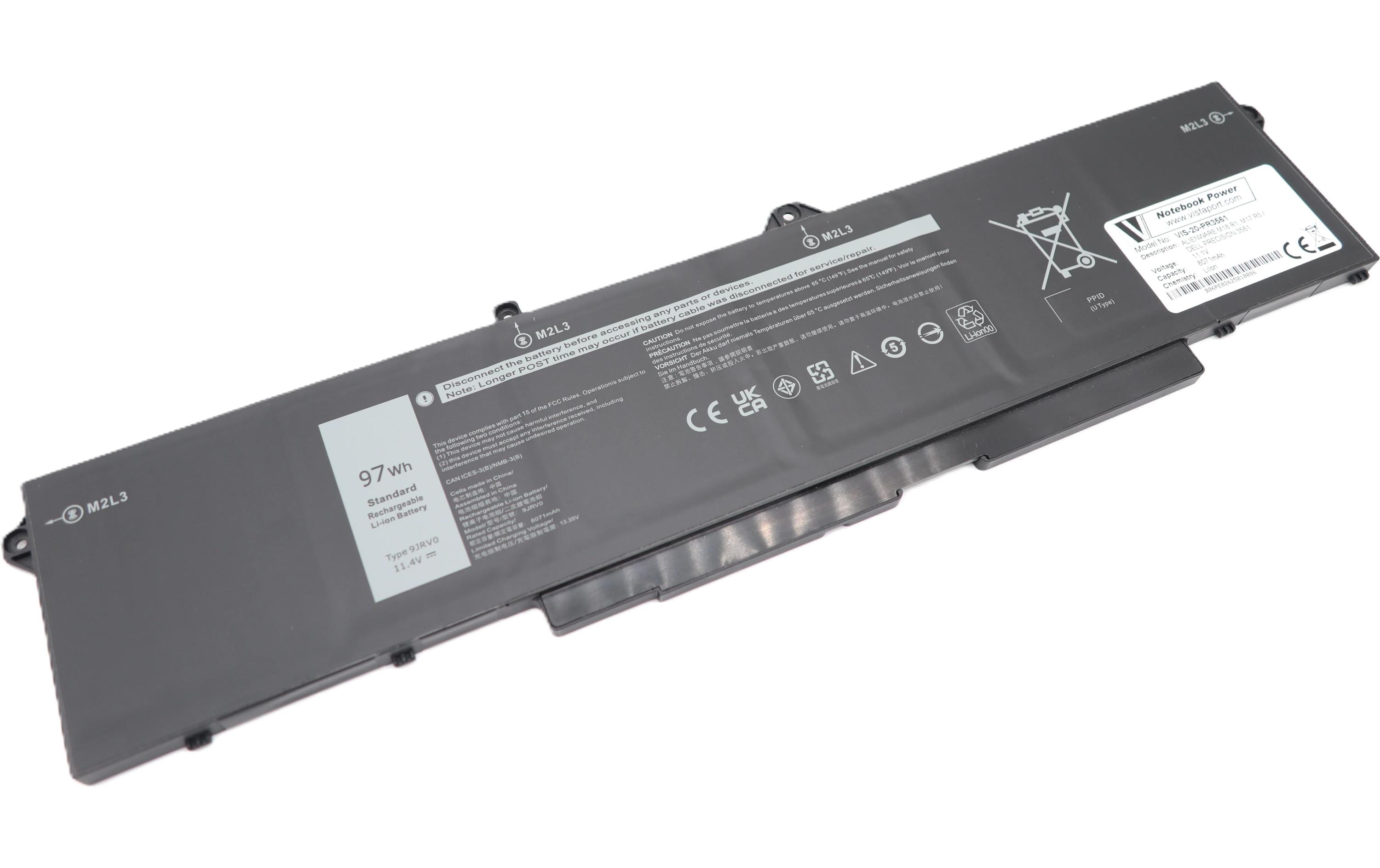 Vistaport Akku für Notebook Alienware VIS-20-PR3561