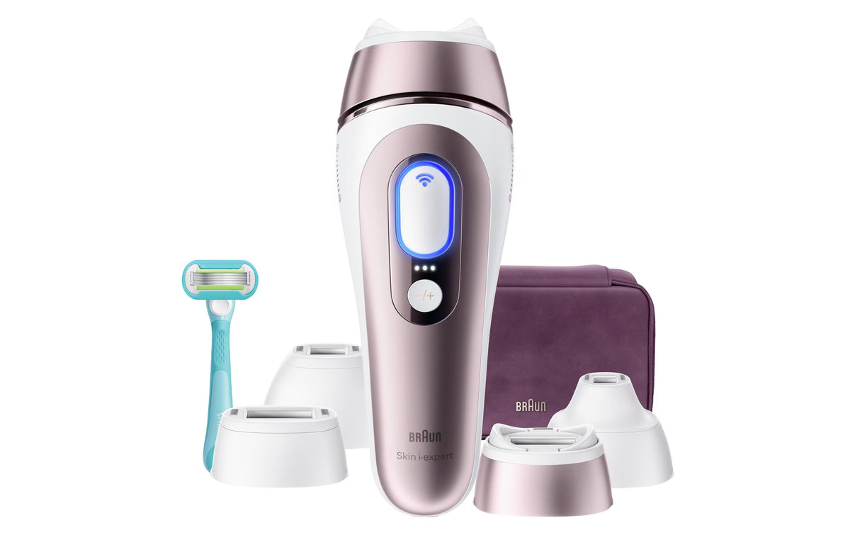 Braun IPL-Haarentferner Skin i-expert Pro PL7431 mit 4 Aufsätzen