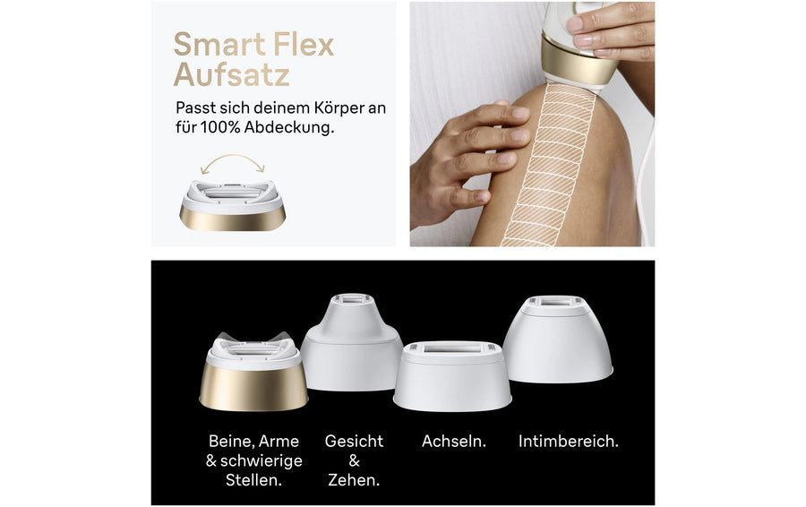 Braun IPL-Haarentferner Silk-expert Pro PL5431 mit 4 Aufsätzen