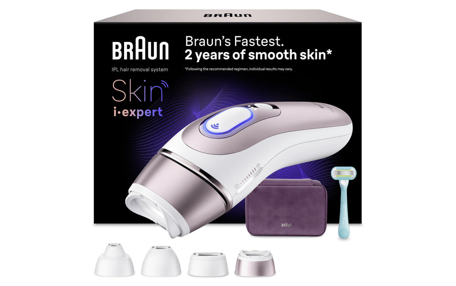 Braun IPL-Haarentferner Skin i-expert Pro PL7431 mit 4 Aufsätzen