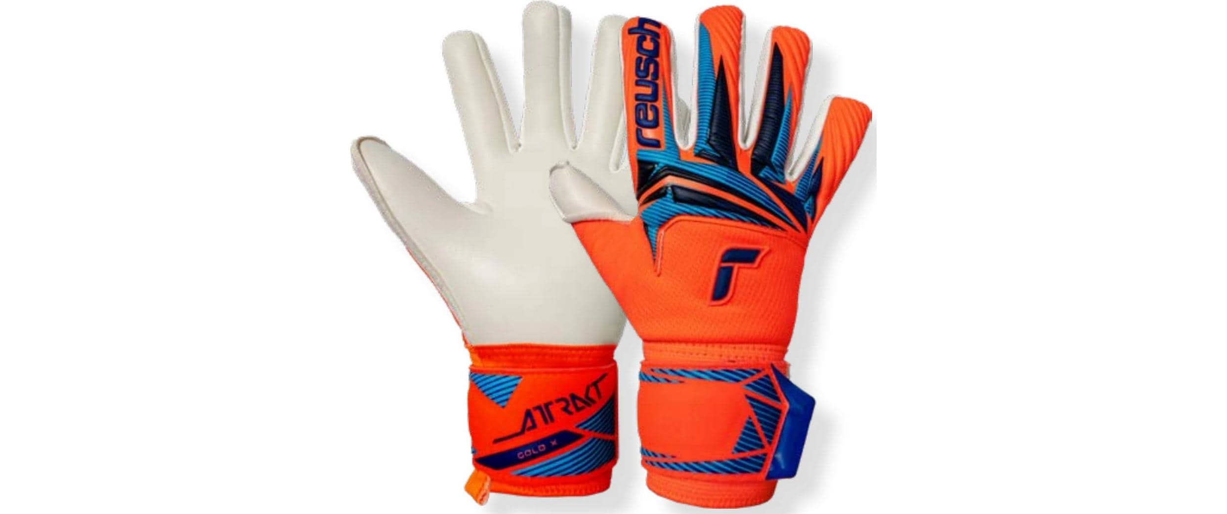 reusch Attrakt Gold X NC Junior Grösse: 7, Shocking Orange/Blau