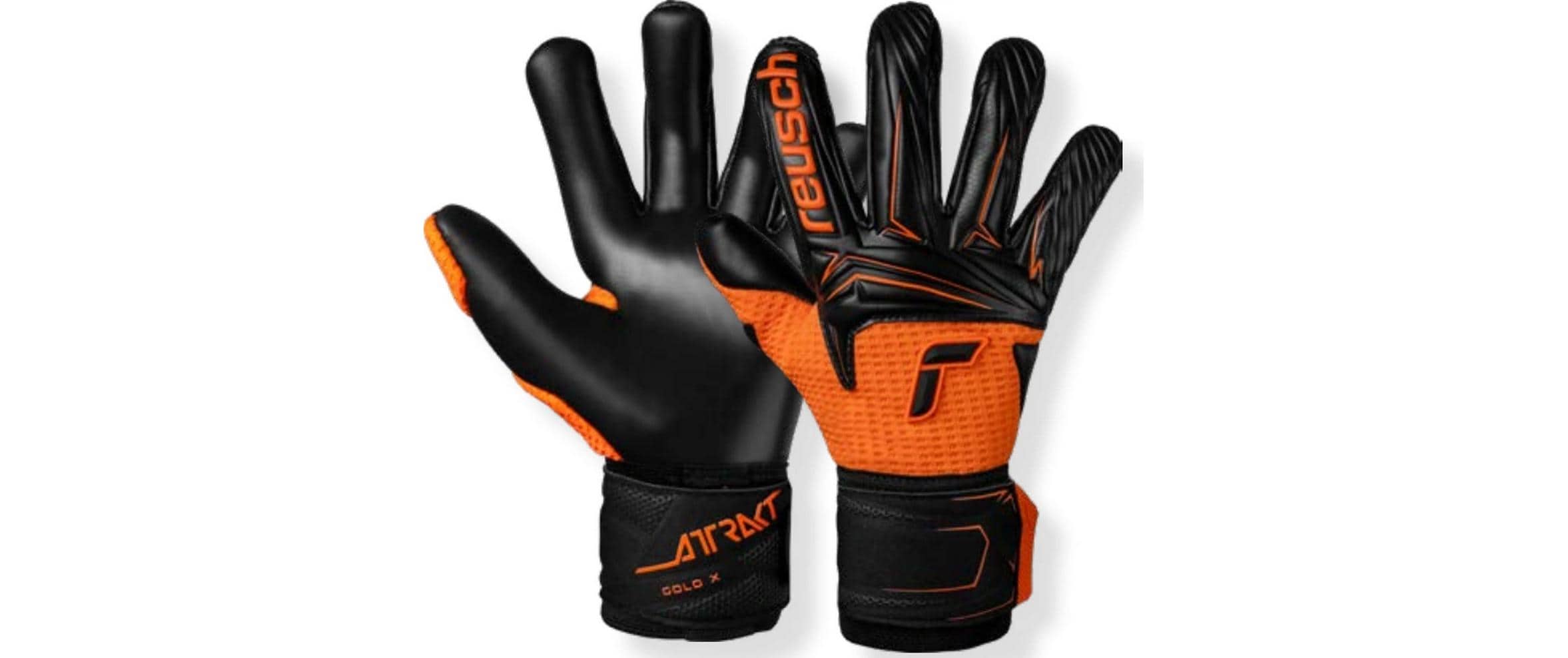 reusch Attrakt Gold X Outlast Grösse: 10, Tropic Orange/Schwarz