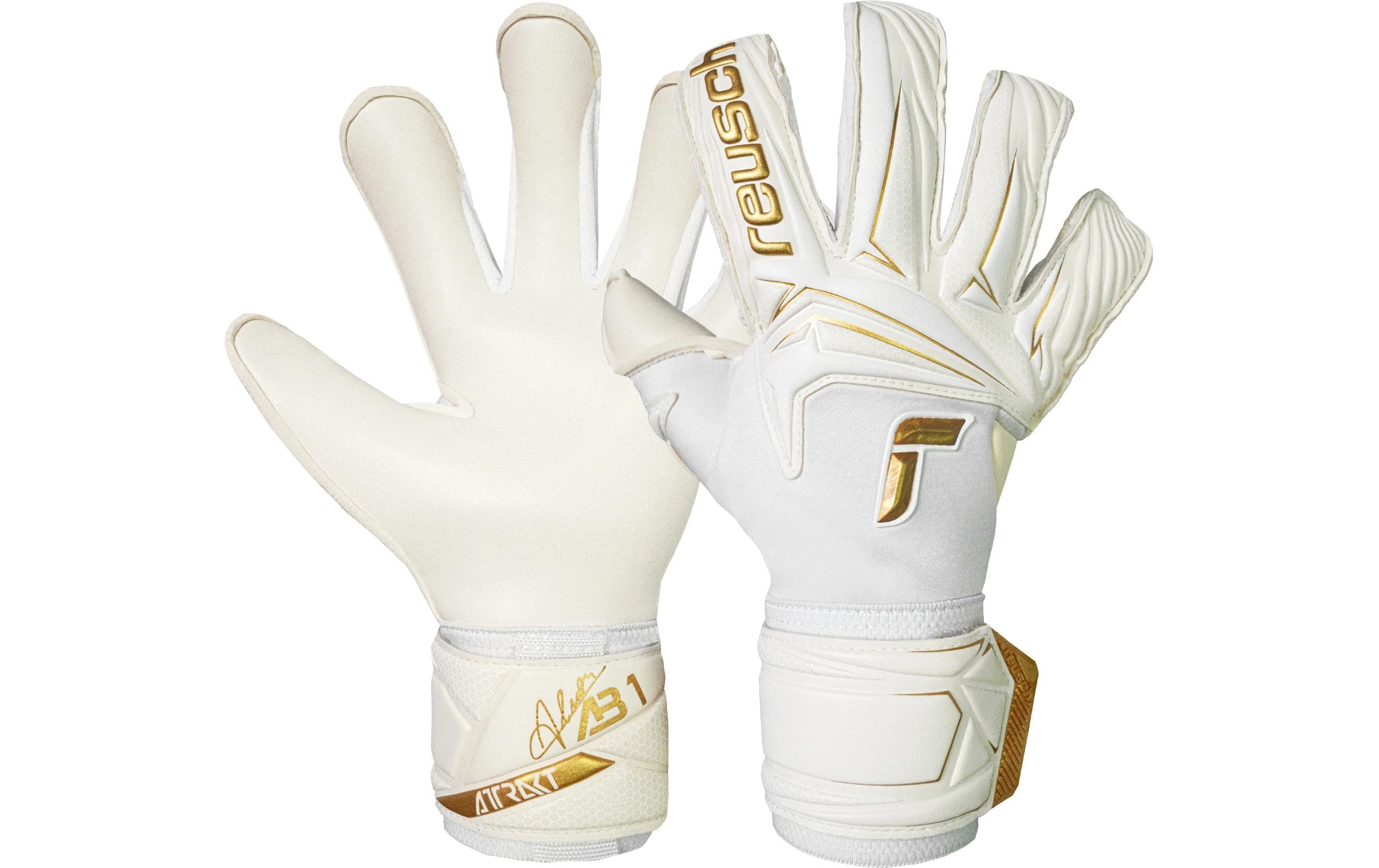 reusch Attrakt AB1 Duo Grösse: 10.5, Farbe: Weiss/Gold