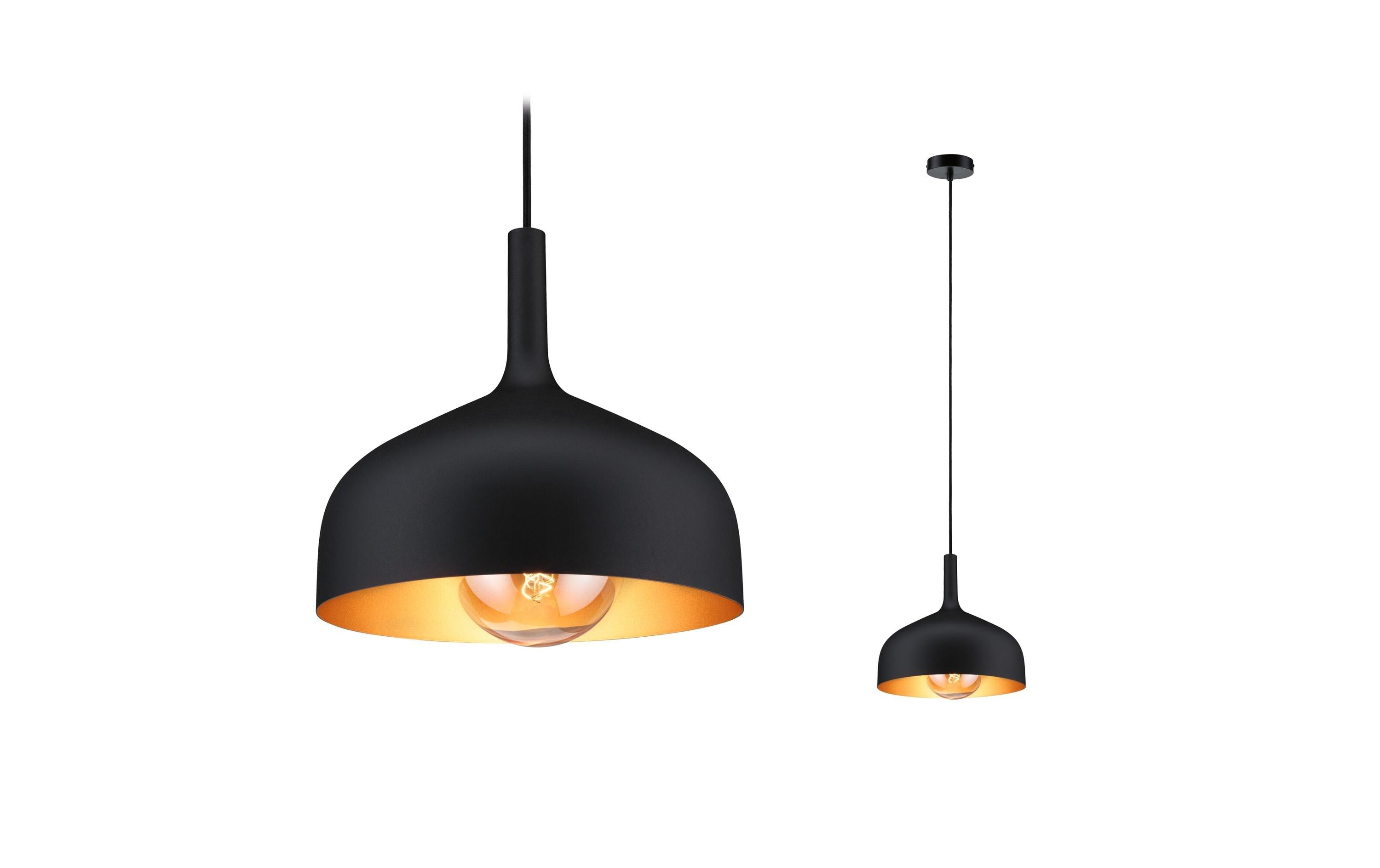 Paulmann Pendelleuchte Embla II E27 Schwarz Gold Metall Metall
