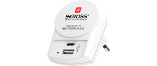 SKROSS Weltreiseadapter PRO+ USB AC30PD