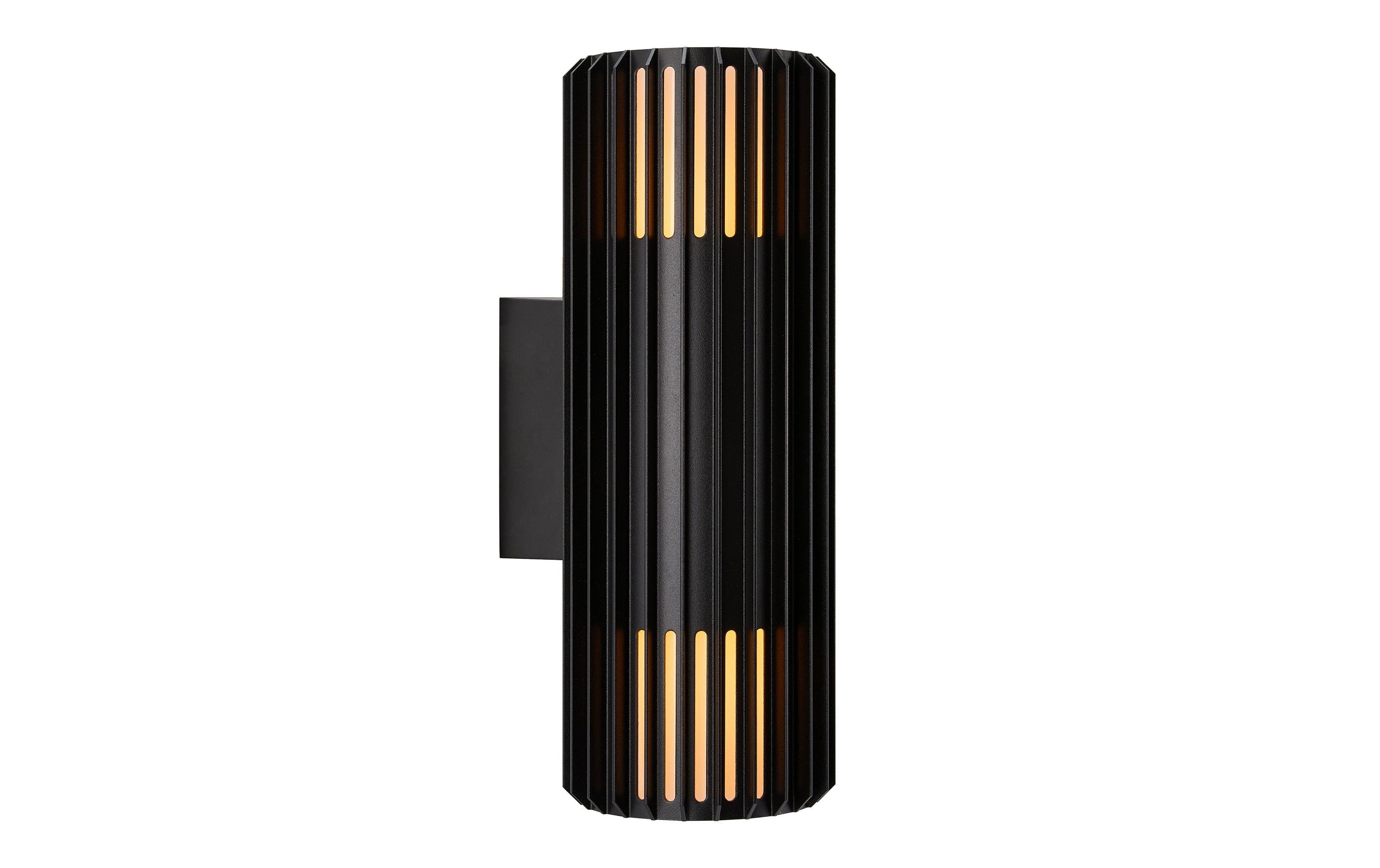 Nordlux Wandleuchte Aludra Double 2 x 15W, E27, IP54, schwarz