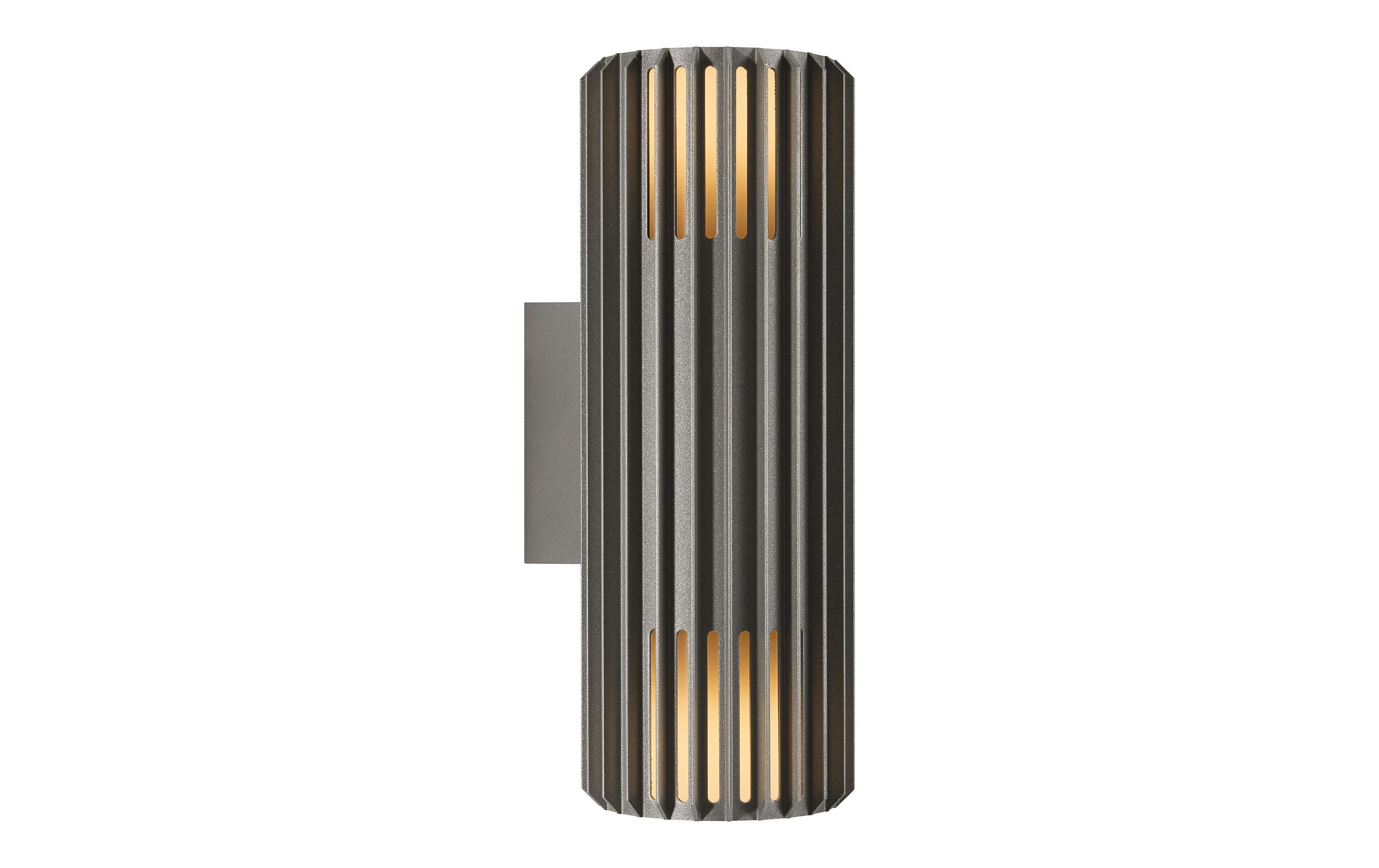 Nordlux Wandleuchte Aludra Double 2 x 15W, E27, IP54, anthrazit