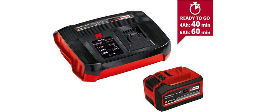 Einhell Batteria e caricabatterie 18 V 4-6Ah & 6A Boostcharger