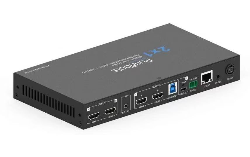 PureLink PureTools PT-SW-UH21DS-40G HDMI 2.1 Dual Screen KVM Switcher 8K 60 Hz