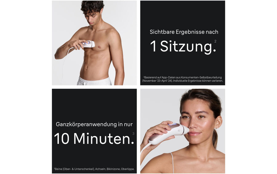Braun IPL-Haarentferner Skin i-expert Pro PL7431 mit 4 Aufsätzen
