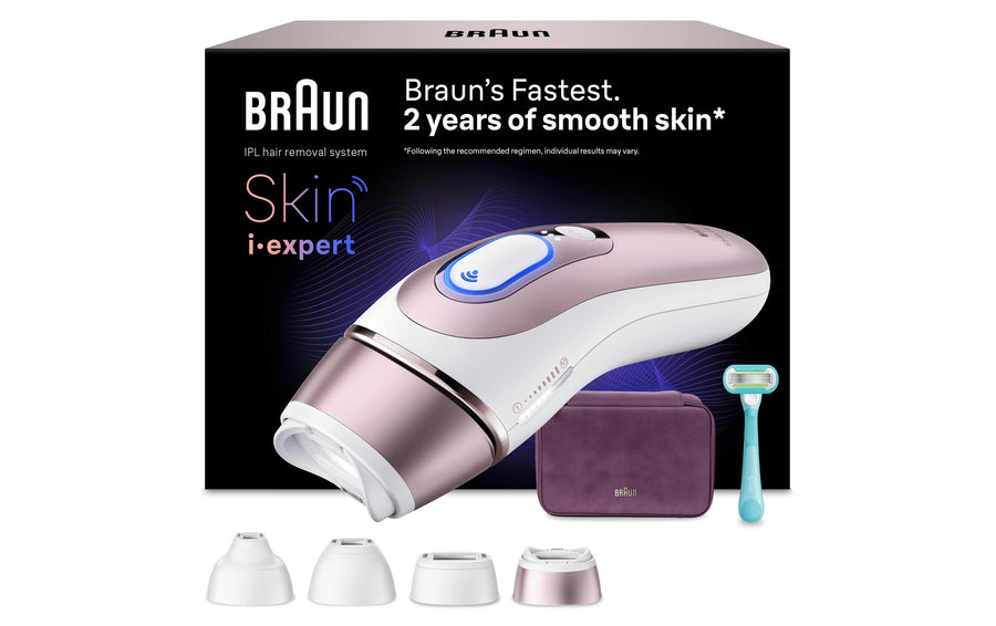 Braun IPL-Haarentferner Skin i-expert Pro PL7431 mit 4 Aufsätzen