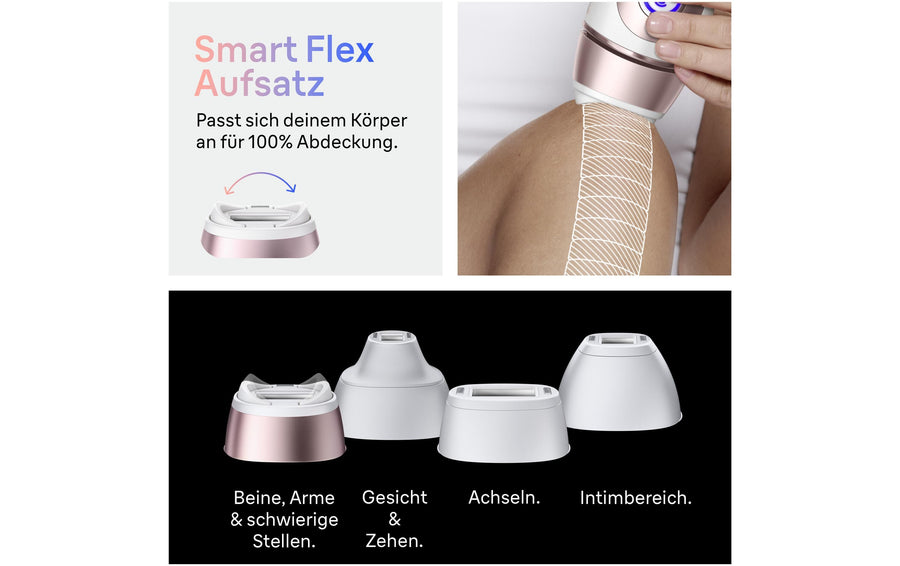 Braun IPL-Haarentferner Skin i-expert Pro PL7431 mit 4 Aufsätzen