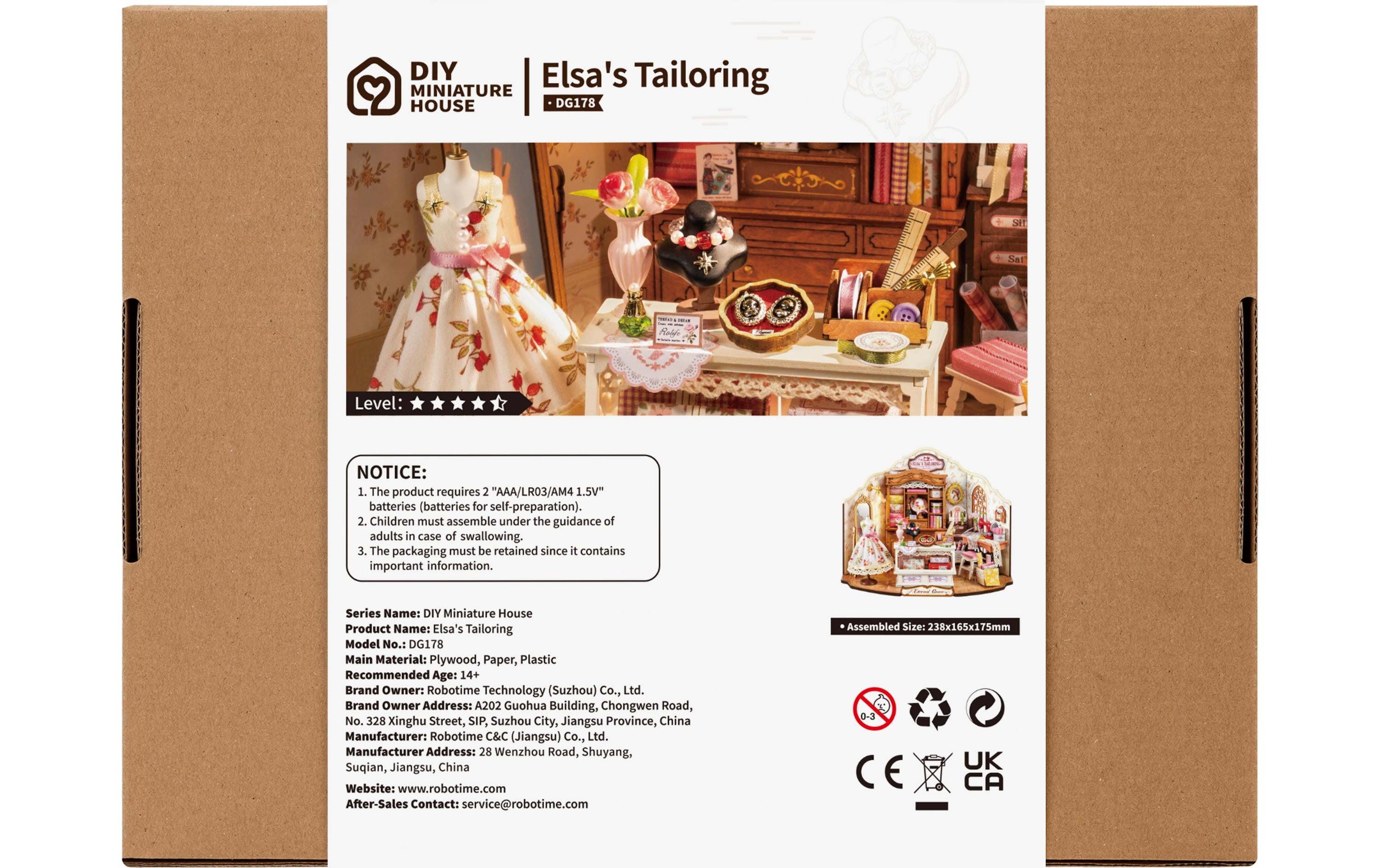 Rolife Bausatz Elsa's Tailoring Vintage Schneideratelier