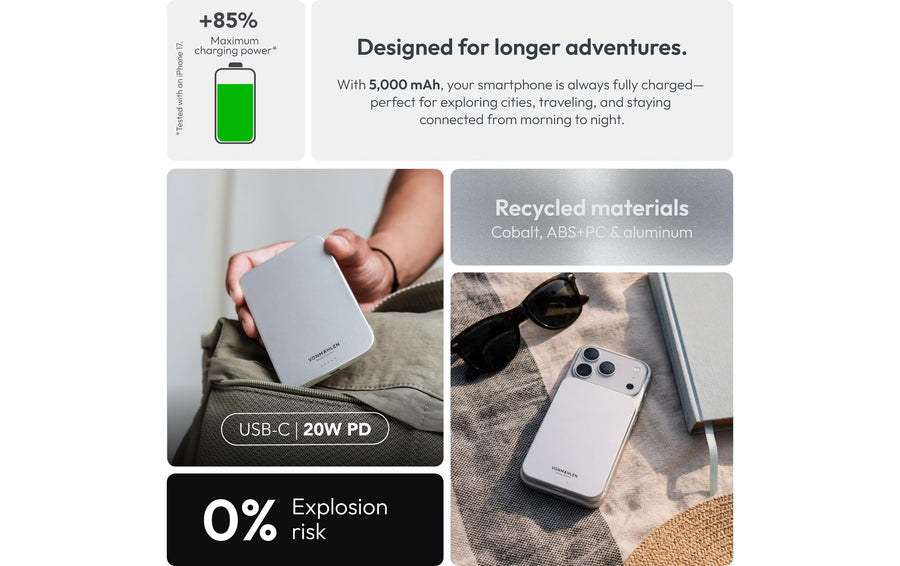 Vonmählen Powerbank Evergreen Mag 5000 mAh