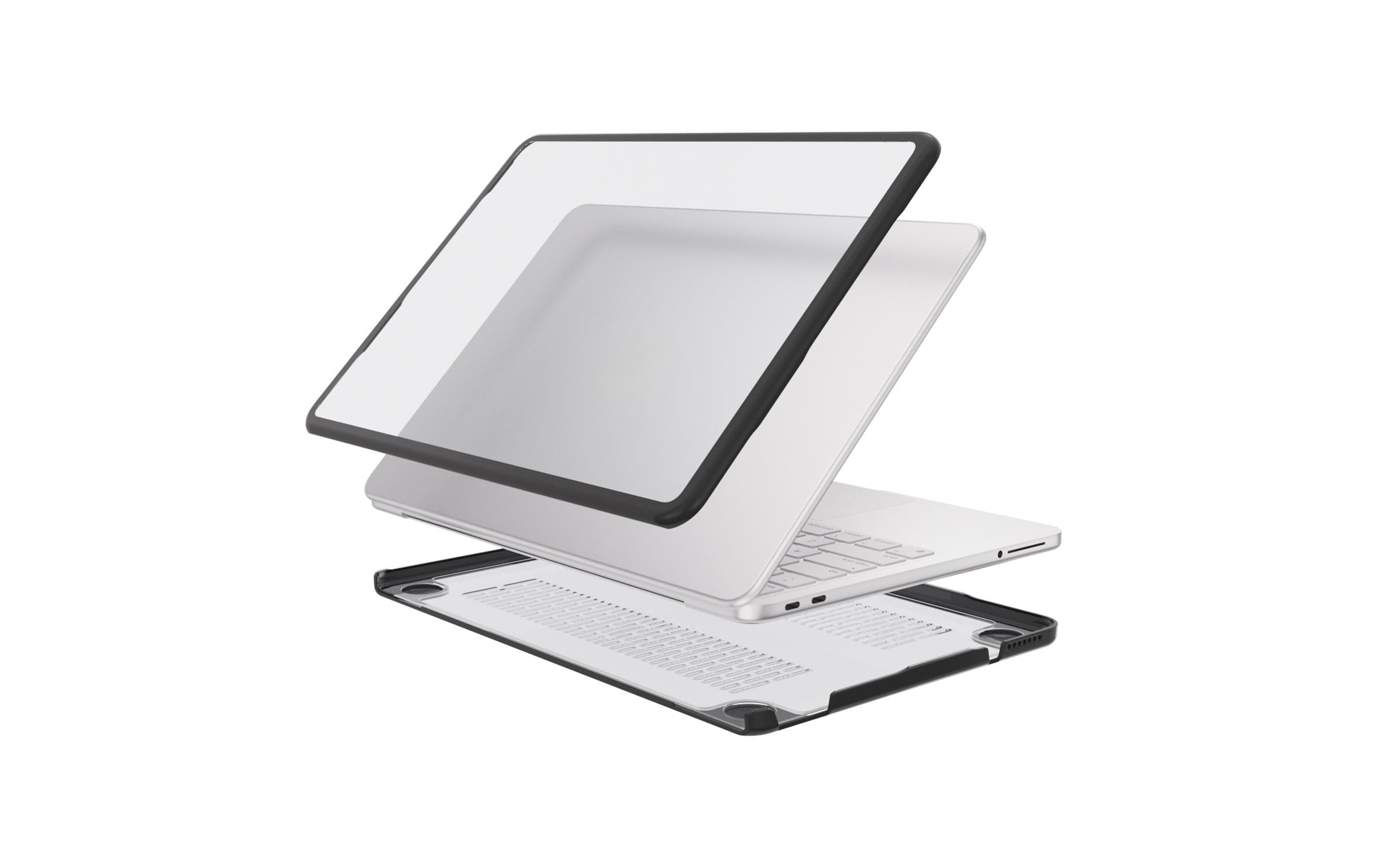 4smarts Shell Case für Apple MacBook Neo, schwarzer Rahmen