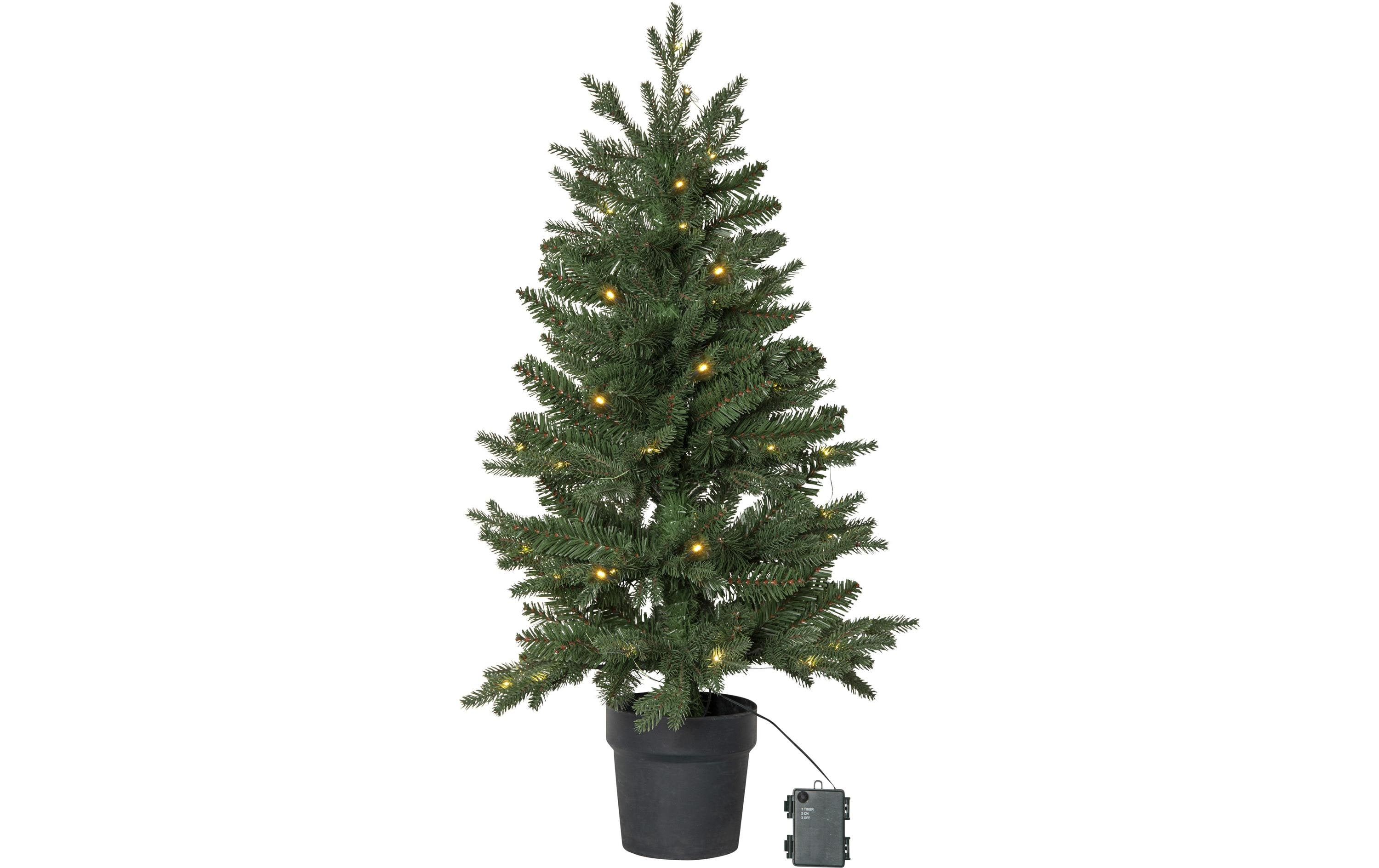 Star Trading Künstlicher Weihnachtsbaum Byske grün, 40 LED's, 90 cm Höhe
