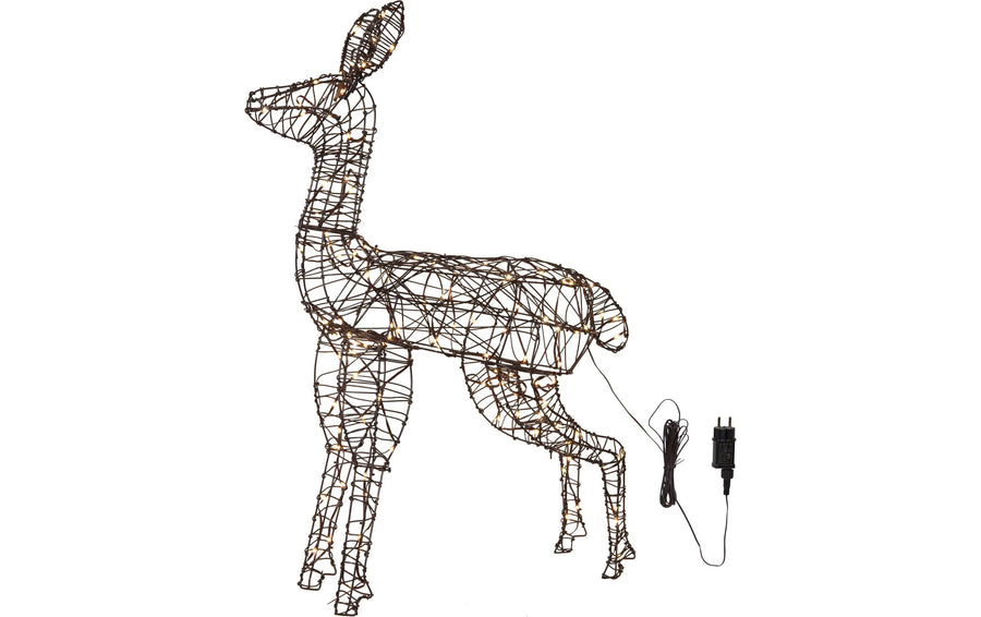 Star Trading Outdoor Dekoration Vicke Deer Indoor, Braun, 100.00 cm Höhe