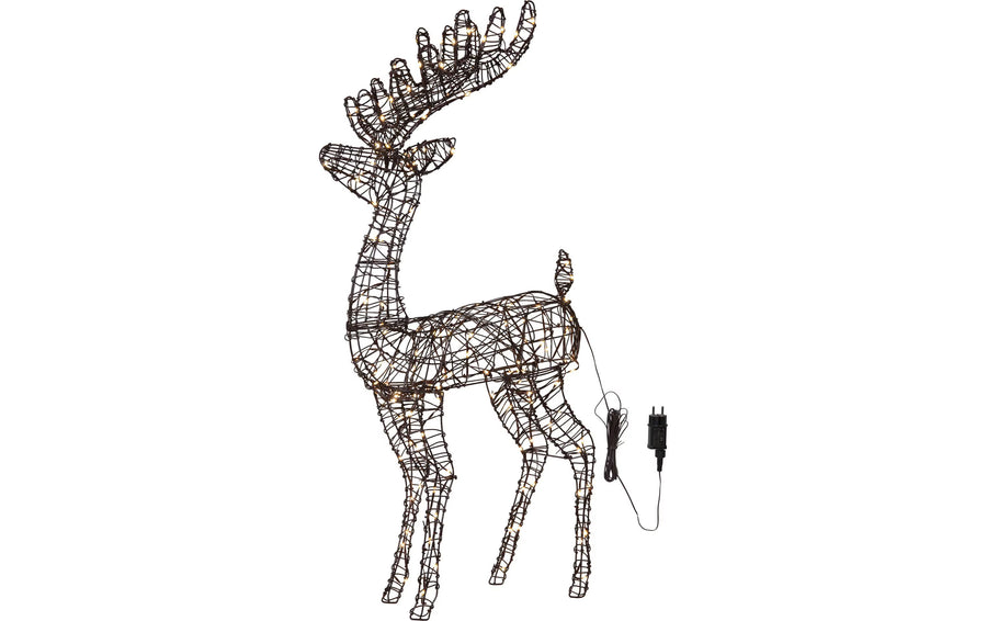 Star Trading Outdoor Dekoration Vicke Deer Indoor, Braun, 115.00 cm Höhe