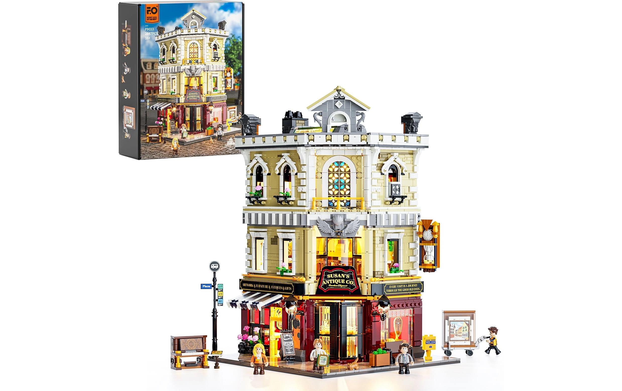 Lumibricks Antiquitätenladen mit Beleuchtung und 2847 Teilen
