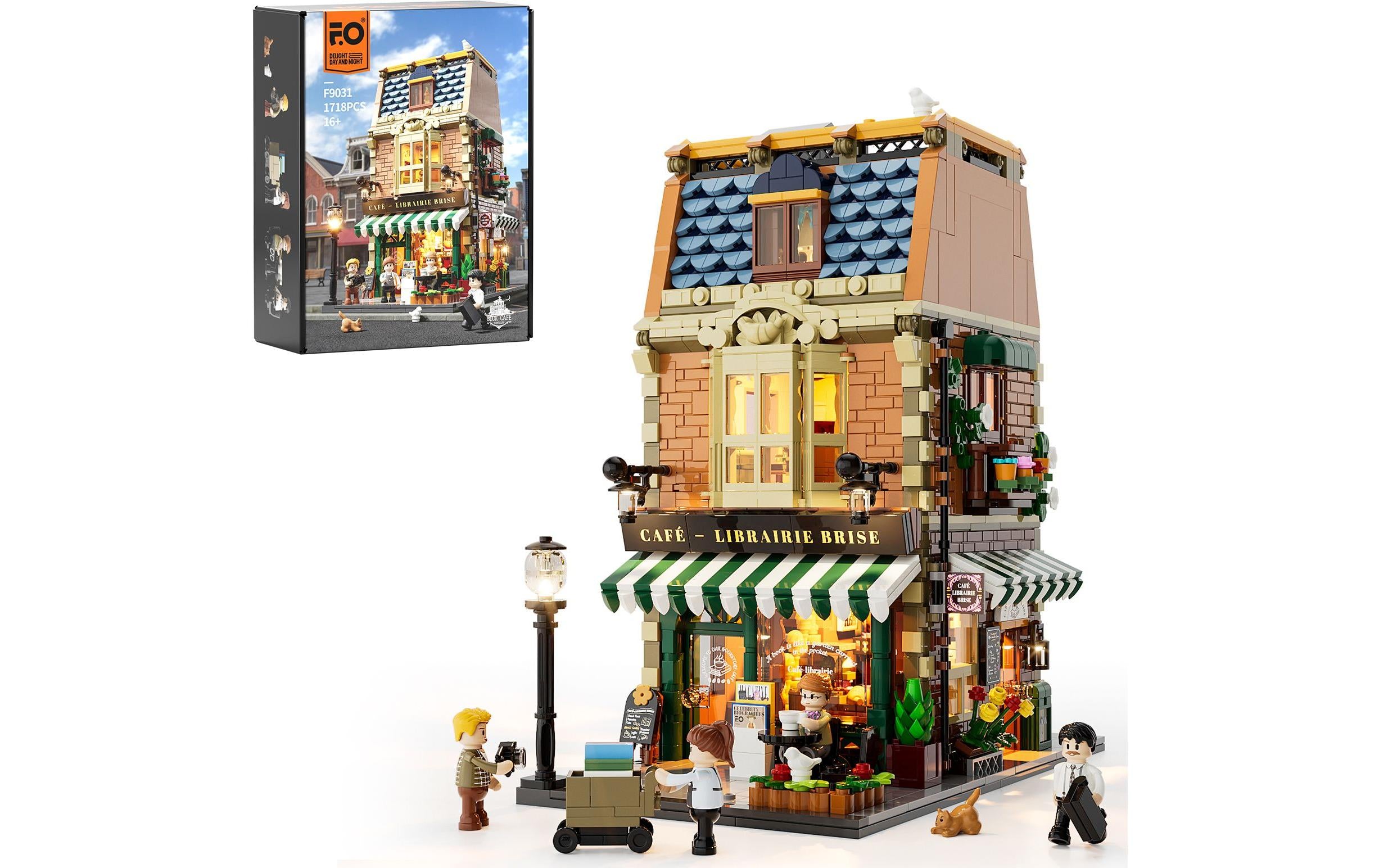Lumibricks Buch-Café Kunststoff, 1718 Teile