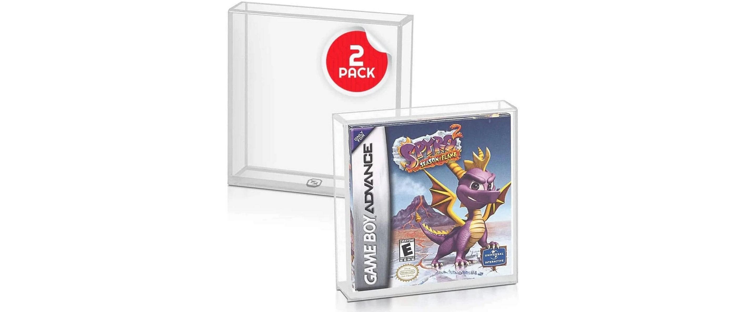 EvoRetro Acryl Box 2er-Pack für Gameboy Acryl, für Game Boy Spiele