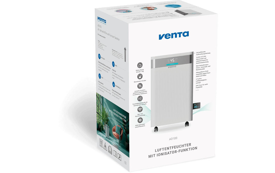 Venta Purificatore-umidificatore d’aria AD100 con funzione ionizzatore dimensione ambiente fino a 40 m²