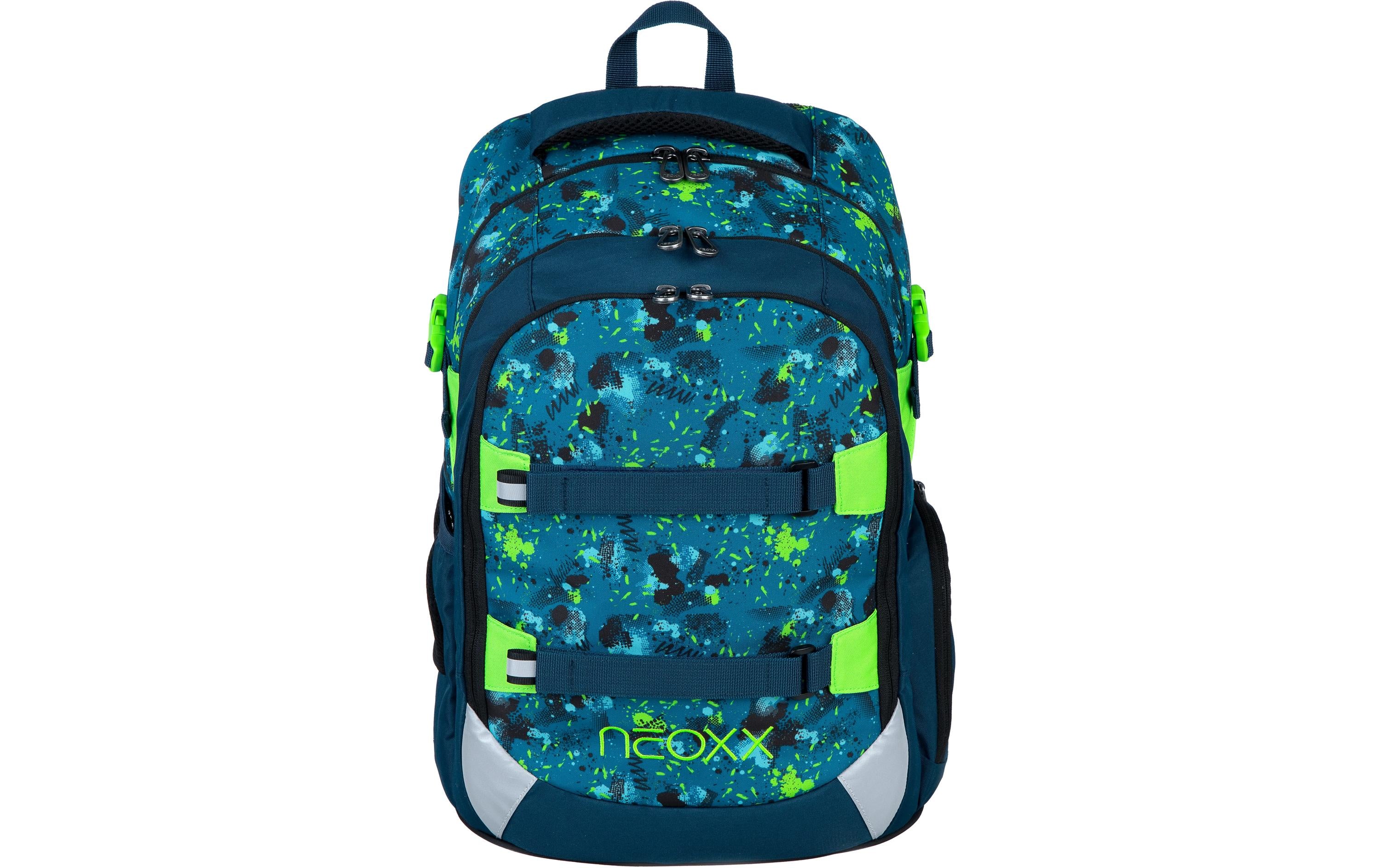 Neoxx Schulrucksack Active Pro, 26 l, Petrol Extreme