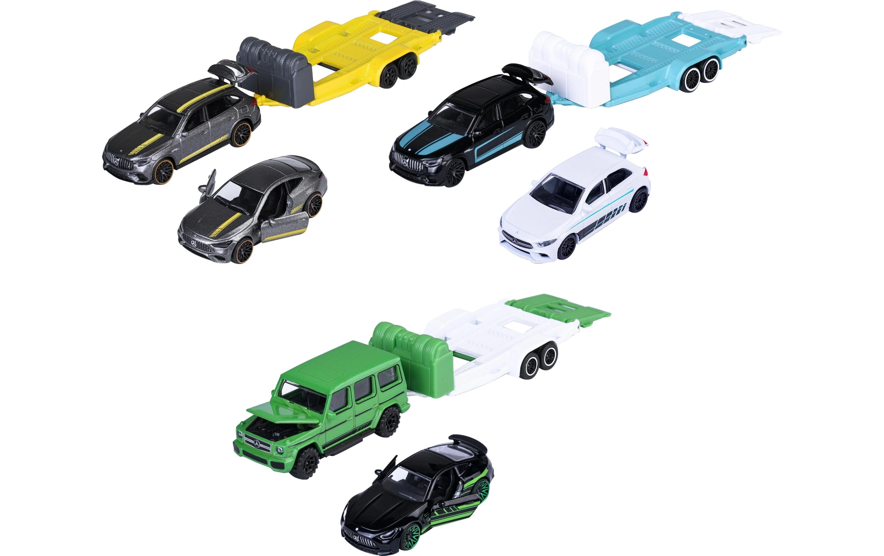 Majorette Mercedes-AMG Deluxe Trailer, 3-sort. Massstab 1.64