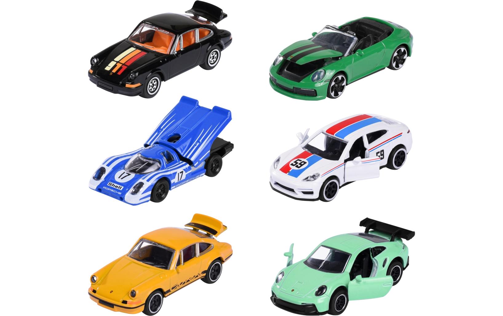 Majorette Porsche Premium Cars, 6-sort. Premium 1:64 Metall Kunststoff