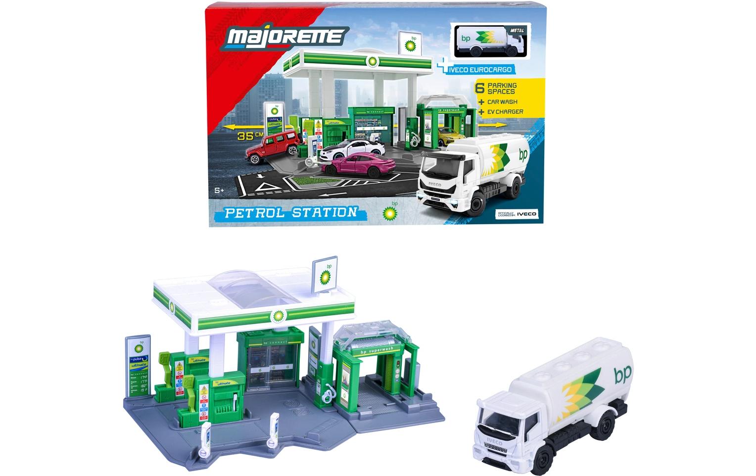 Majorette Petrol Station BP 1 Vehicle mit Autowaschanlage