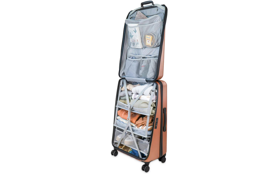 CASYRO Valigia da viaggio Stand-Up 120 l, rose gold