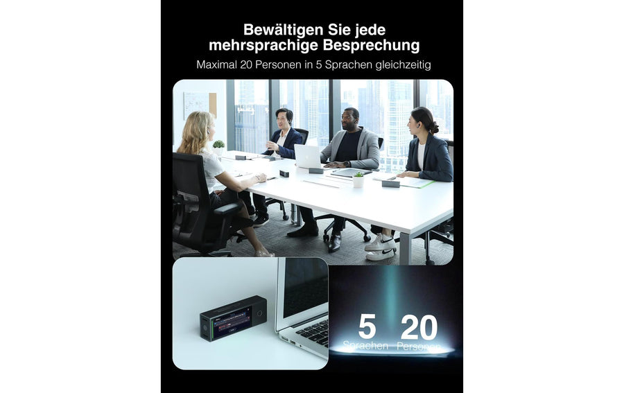 TimeKettle X1 Meeting Hub interprete AI 3.4 pollici nero