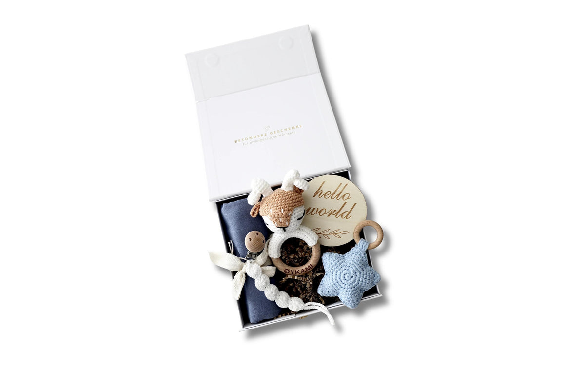 Oykami Geschenkset Fidschi Blau mit Elch