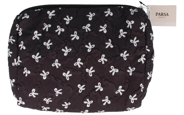 Parsa Beauty Kulturtasche schwarz mit Schleifen