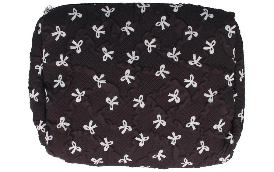 Parsa Beauty Beauty case da viaggio nero con fiocchi