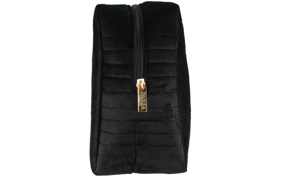 Parsa Beauty Beauty case da viaggio in velluto nero