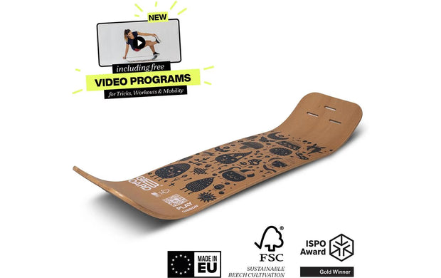 GIBBON Gibbon Slackboard Play Black Buche Schwarz 106 cm