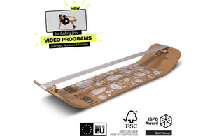 GIBBON Gibbon Slackboard Set Play White Weiss Buche 106 cm