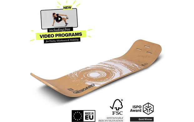 GIBBON Gibbon Slackboard Active White Holz weiss 106 cm