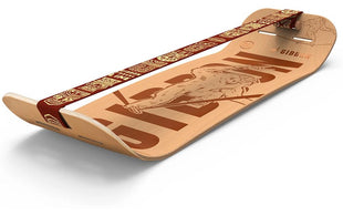 GIBBON Gibbon Slackboard Set Roots Rocker Trave l Set Buche Braun