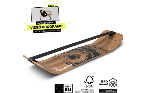 GIBBON Gibbon Slackboard Set Active Black Buche Schwarz 106 cm